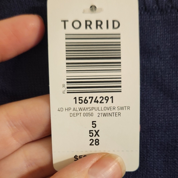 Torrid, Harry Potter Always Sweater. 5XL - Picture 5 of 5